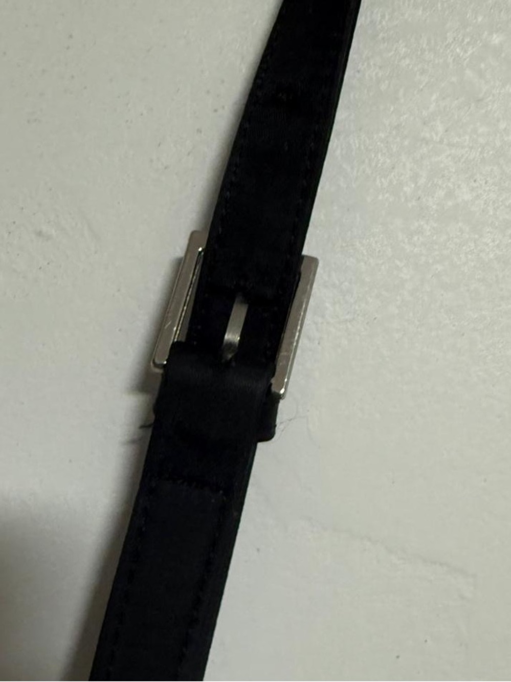 Guess Black Nylon Y2K Baguette Shoulder Bag Adjustable Strap - Picture 5 of 11